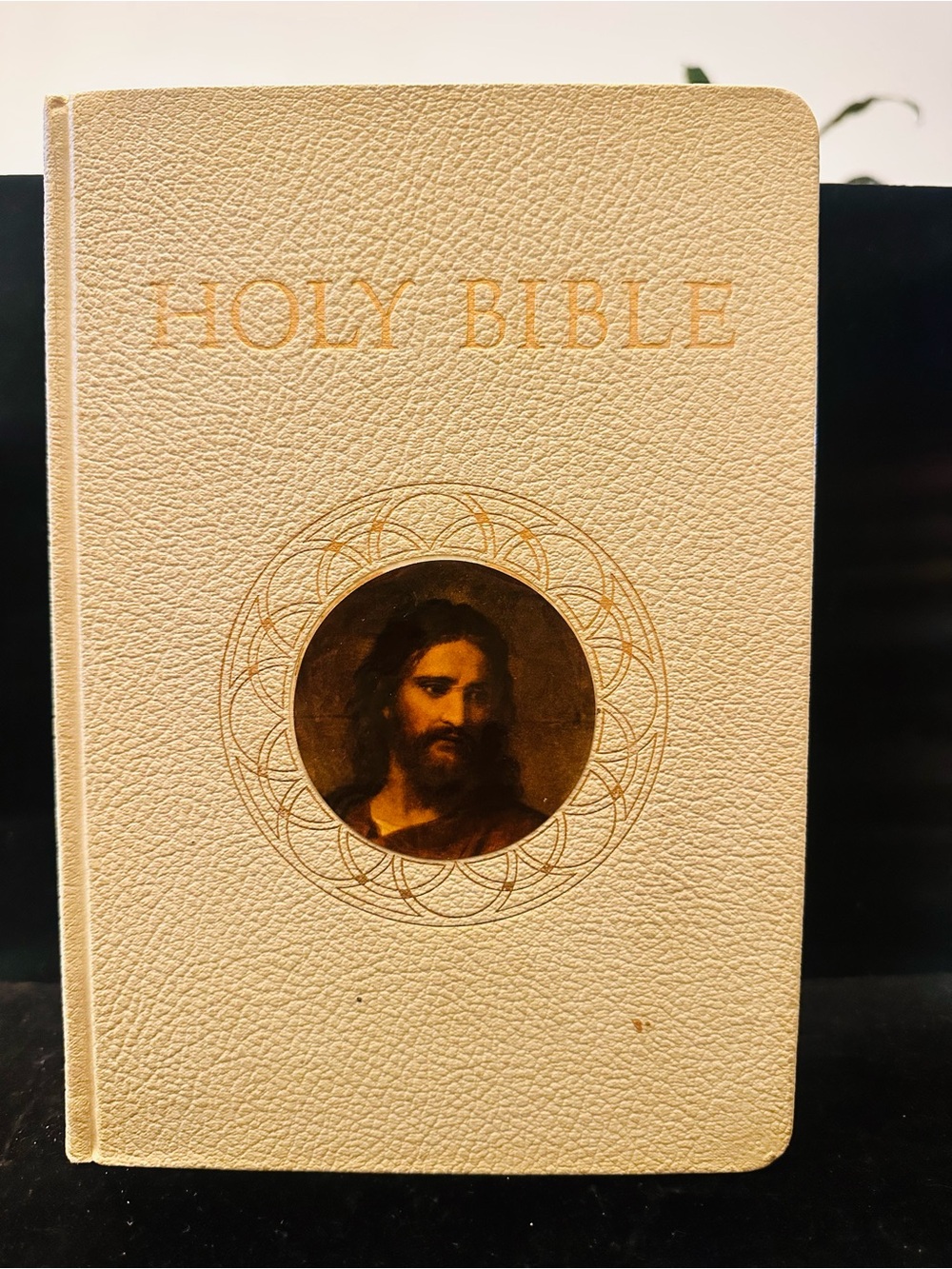 1953 Vintage Catholic Action Holy Bible LeatherBound Gold Scrolled/AS IS